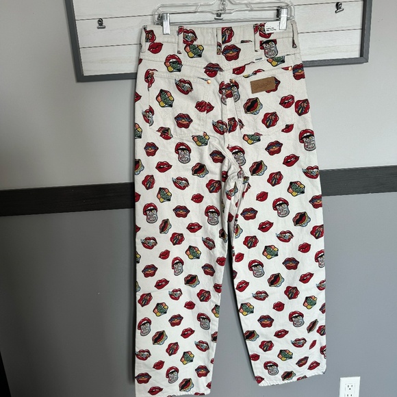 WRANGLER read my lips barrel 652 high rise size 30 wide leg rolling stone - Picture 7 of 17